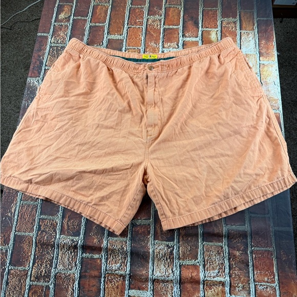 Duck Head Orange Flat Front Shorts Lightweight Casual - Picture 1 of 6